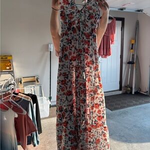 Floral Sleeveless Maxi Dress